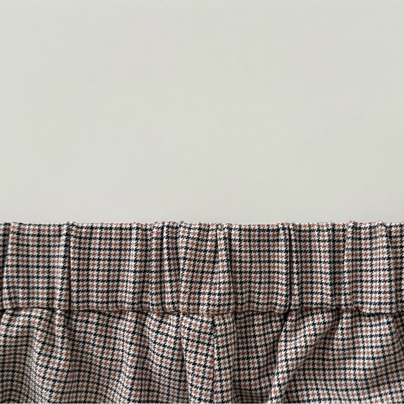 Babaton Conan Check Pants Size 2 Brown Plaid Slim Ankle Trouser Aritzia - Picture 9 of 12